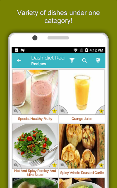 DASH Diet Recipes Offline - Image screenshot of android app