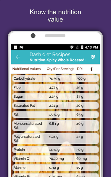 DASH Diet Recipes Offline - Image screenshot of android app