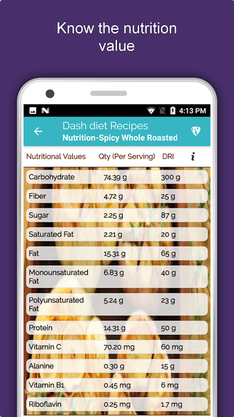 DASH Diet Recipes Offline - Image screenshot of android app