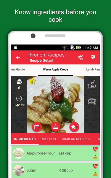 French Food Recipes Offline - عکس برنامه موبایلی اندروید