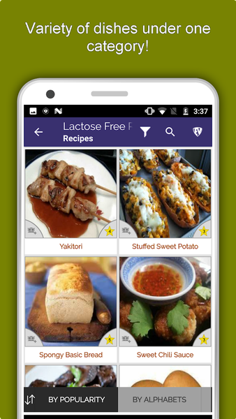 Lactose Free Food Recipes - Image screenshot of android app