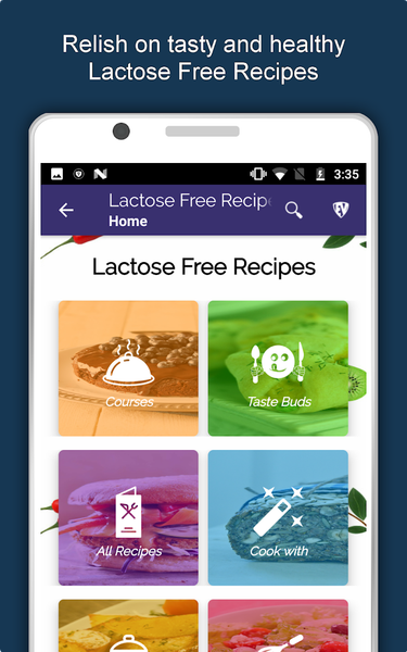 Lactose Free Food Recipes - Image screenshot of android app