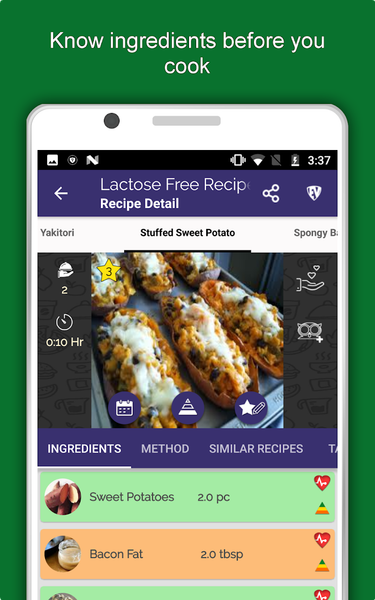 Lactose Free Food Recipes - Image screenshot of android app