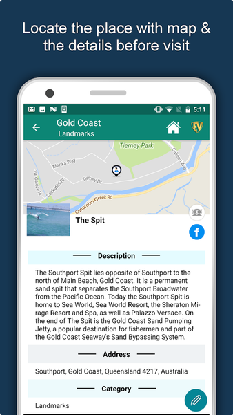 Gold Coast Travel & Explore, O - Image screenshot of android app