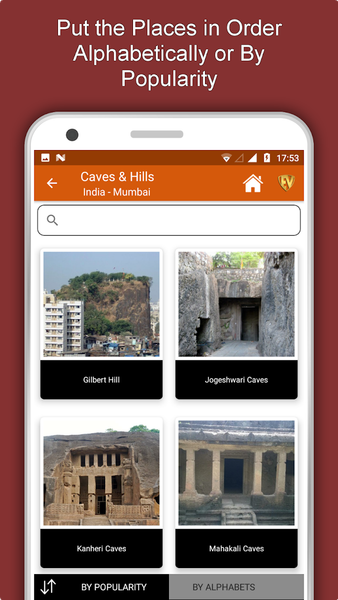 Famous Caves and Hills Travel - Image screenshot of android app