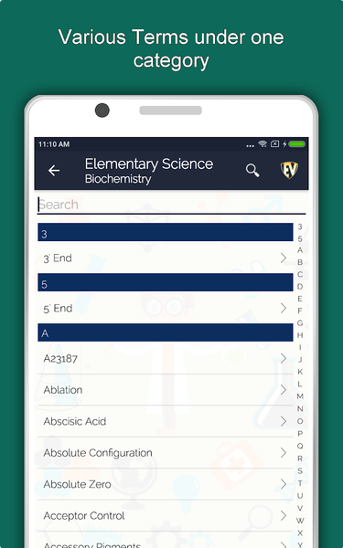 Basic Science Dictionary - Image screenshot of android app