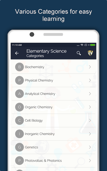 Basic Science Dictionary - Image screenshot of android app