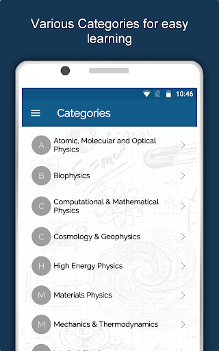 Physics Dictionary Offline App - عکس برنامه موبایلی اندروید