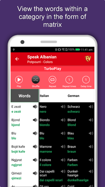 Learn Albanian Language App - Image screenshot of android app