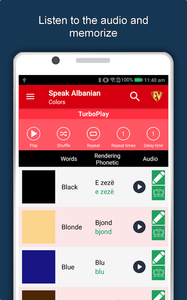 Learn Albanian Language App - Image screenshot of android app