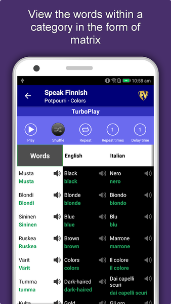Learn Finnish Language Offline - Image screenshot of android app