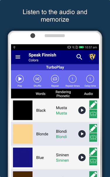Learn Finnish Language Offline - Image screenshot of android app