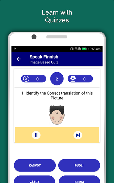Learn Finnish Language Offline - Image screenshot of android app