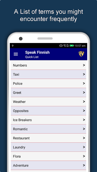 Learn Finnish Language Offline - Image screenshot of android app