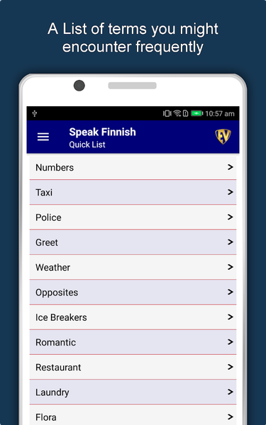Learn Finnish Language Offline - Image screenshot of android app