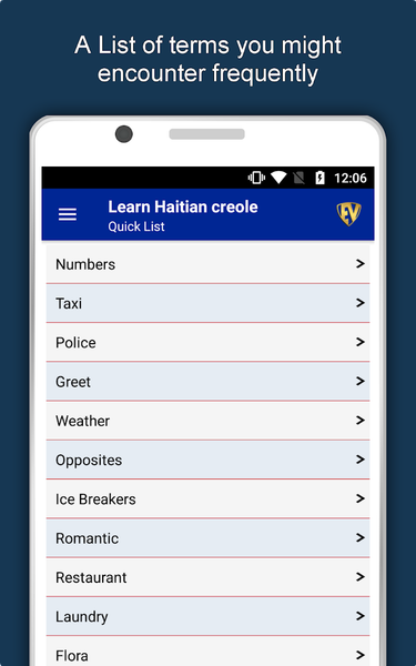 Learn Haitian Creole Language - Image screenshot of android app