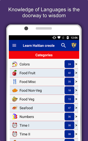 Learn Haitian Creole Language - Image screenshot of android app