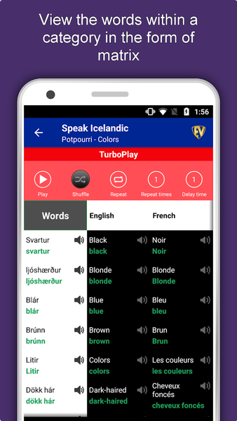 Learn Icelandic Language App - عکس برنامه موبایلی اندروید