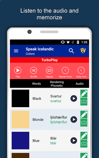 Learn Icelandic Language App - عکس برنامه موبایلی اندروید