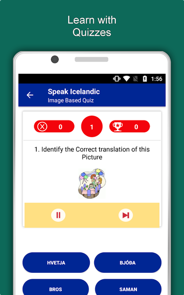Learn Icelandic Language App - عکس برنامه موبایلی اندروید
