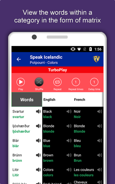 Learn Icelandic Language App - عکس برنامه موبایلی اندروید