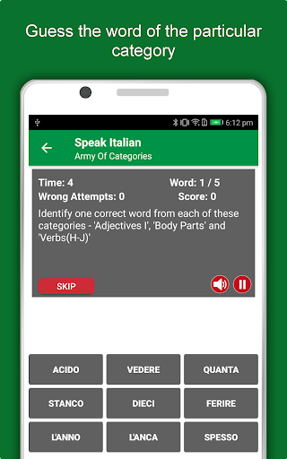 Learn Italian Language Offline - عکس برنامه موبایلی اندروید