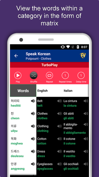 Learn Korean Language Offline - Image screenshot of android app