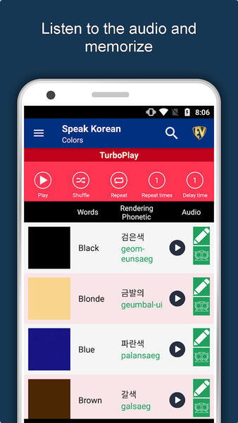 Learn Korean Language Offline - عکس برنامه موبایلی اندروید