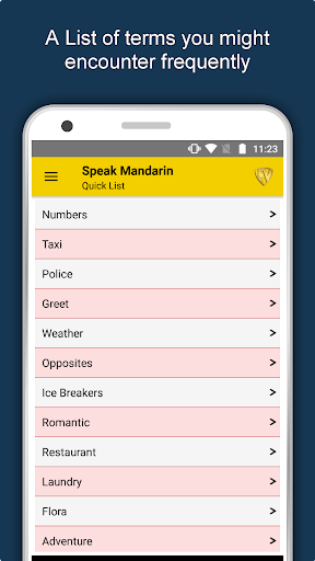 Learn Mandarin Language App - Image screenshot of android app