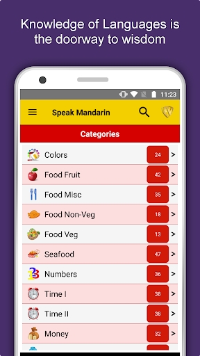 Learn Mandarin Language App - Image screenshot of android app