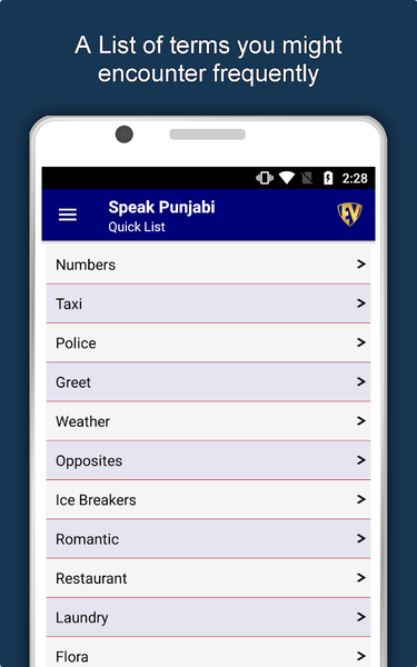 Learn Punjabi Language Offline - عکس برنامه موبایلی اندروید