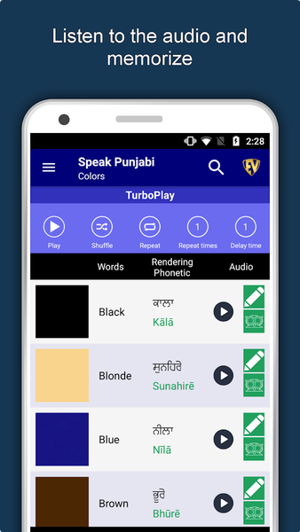 Learn Punjabi Language Offline - عکس برنامه موبایلی اندروید