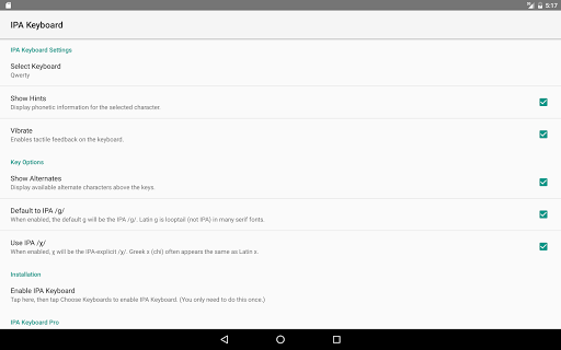 IPA Keyboard - عکس برنامه موبایلی اندروید