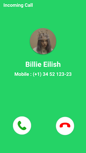 📞Billie Eilish Fake Video Call Simulator - عکس برنامه موبایلی اندروید