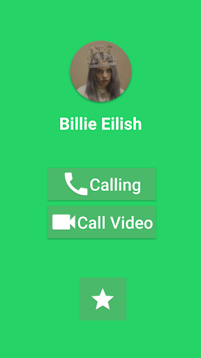 📞Billie Eilish Fake Video Call Simulator - Image screenshot of android app