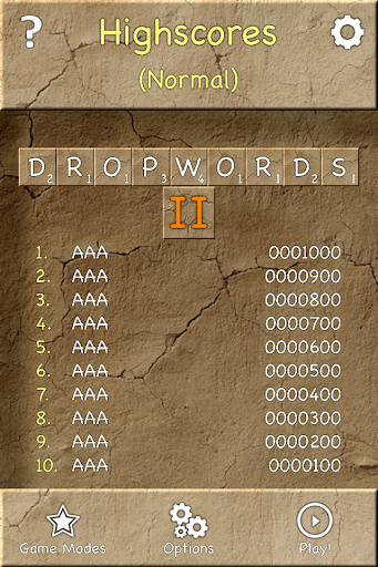 Dropwords 2 (Free) - Gameplay image of android game