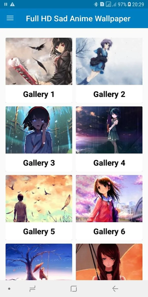 Full HD Sad Anime Wallpaper - Image screenshot of android app