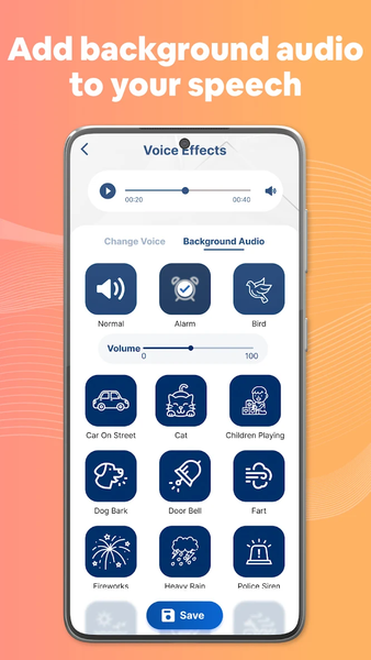 Voice Changer by Sound Effects - عکس برنامه موبایلی اندروید