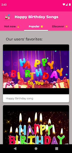Happy Birthday Songs - Image screenshot of android app