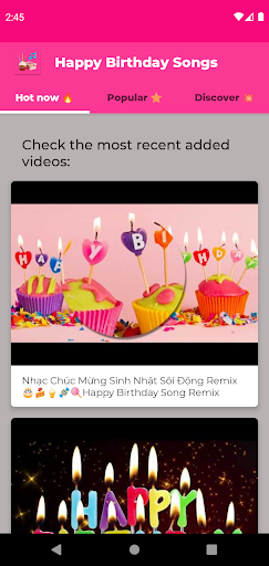 Happy Birthday Songs - Image screenshot of android app