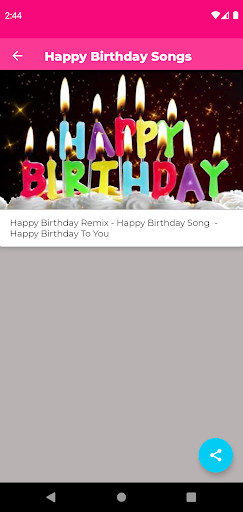 Happy Birthday Songs - Image screenshot of android app