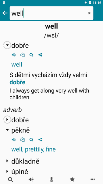 Czech - English - Image screenshot of android app