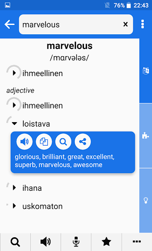 Finnish - English - Image screenshot of android app