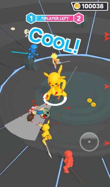 Sword.io - Stickman Slice Batt - Gameplay image of android game