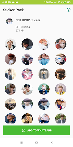 NCT Sticker for WhatsApp - WAStickerApps KPOP - Image screenshot of android app
