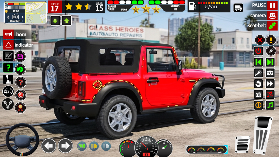 Jeep Driving Simulator 3D - Gameplay image of android game