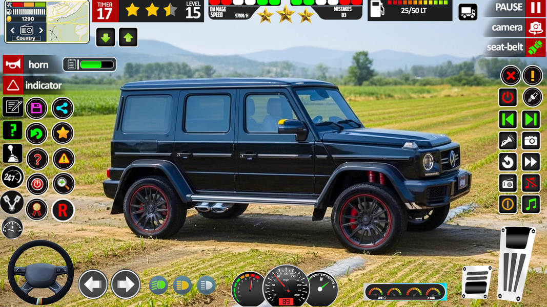 Jeep Driving Simulator 3D - Gameplay image of android game
