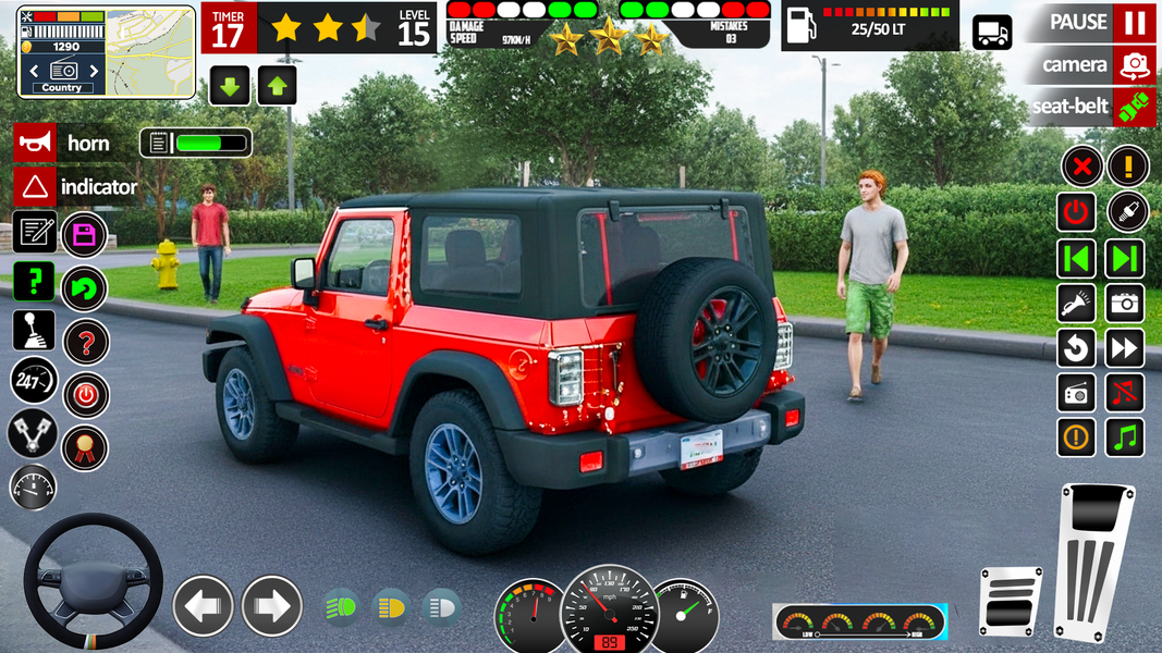 Jeep Driving Simulator 3D - Gameplay image of android game