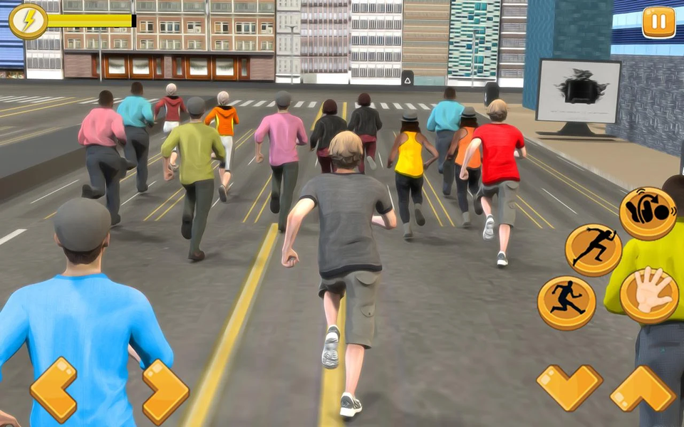 Marathon Race Simulator 3D - Gameplay image of android game