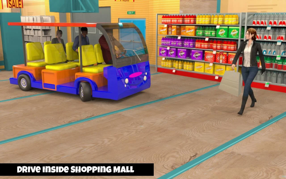 Shopping Mall Radio Taxi Drivi - Gameplay image of android game